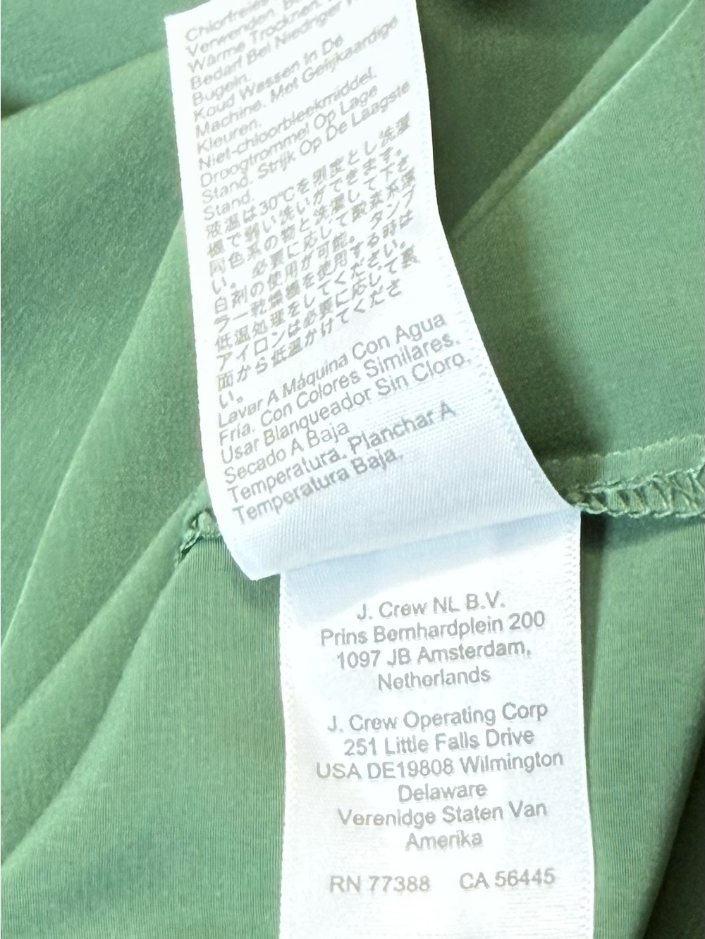 J. Crew Sage Green Popover Blouse XL NWT Lightweight Long Sleeve Top - Picture 9 of 10